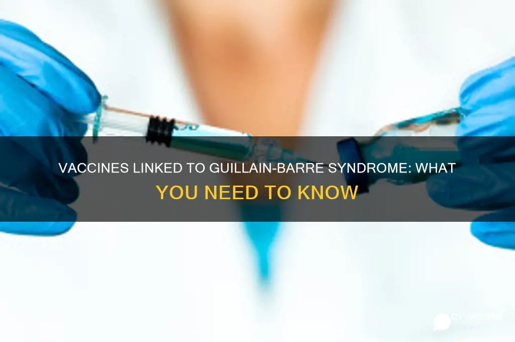 which vaccines are associated with guillain barre syndrome