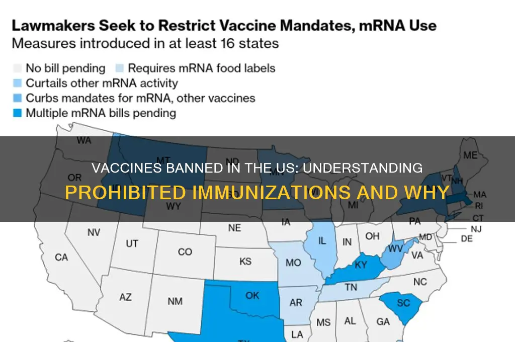 which vaccines are not allowed in the us