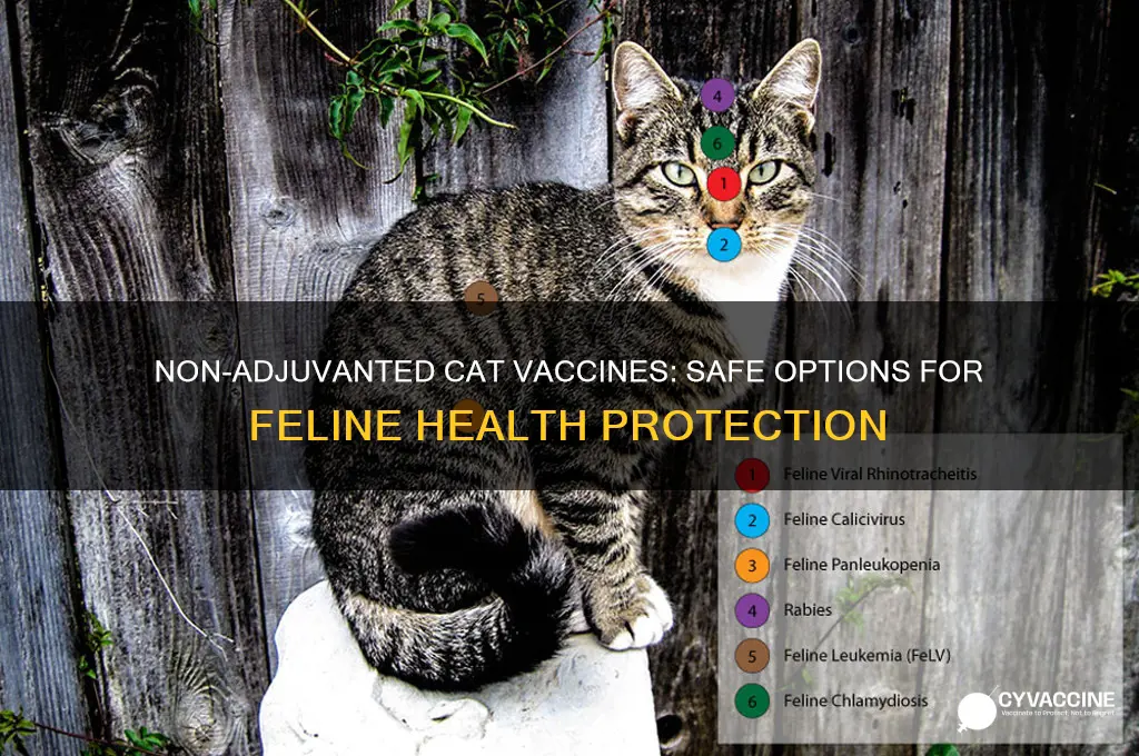 which vaccines for cats come in a non-adjuvanted option