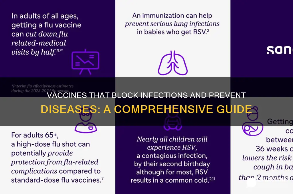which vaccines prevent infection as well as disease