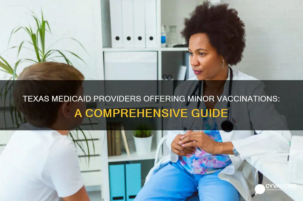 who accepts medicaid for a minors vaccine in texas