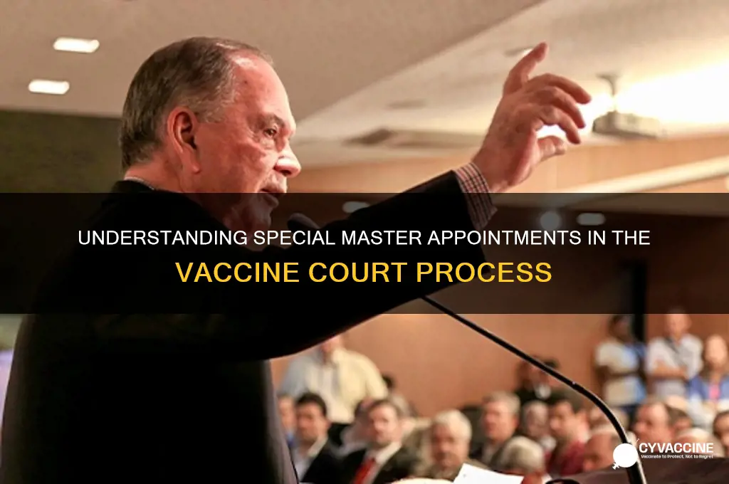 who appoints special masters in the vaccine court