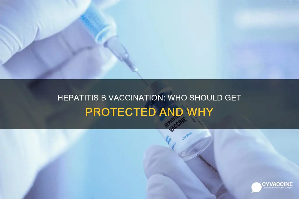 who are hep 1 and b vaccines recommended for
