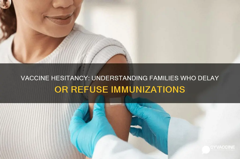 who are the familes that delay and refuse vaccination