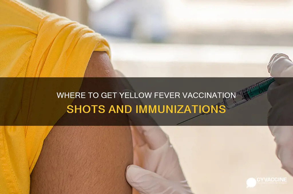 who carries a yellow vaccination shots immunizations and where