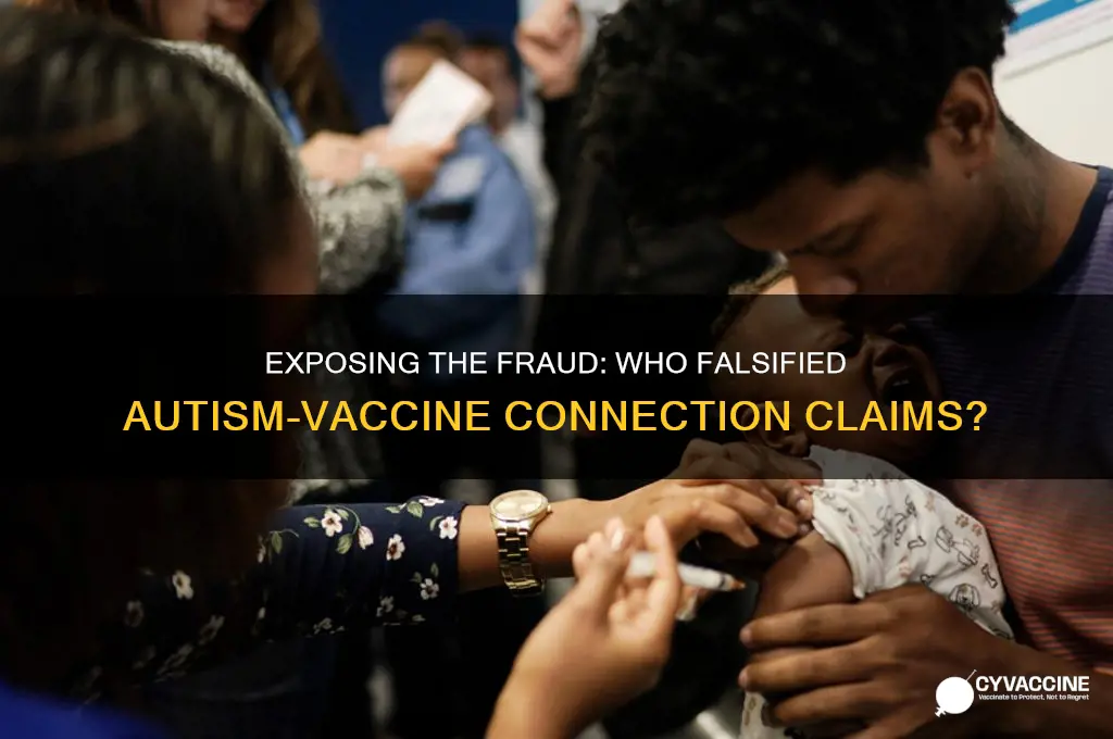 who falsified the connection between autism and vaccines