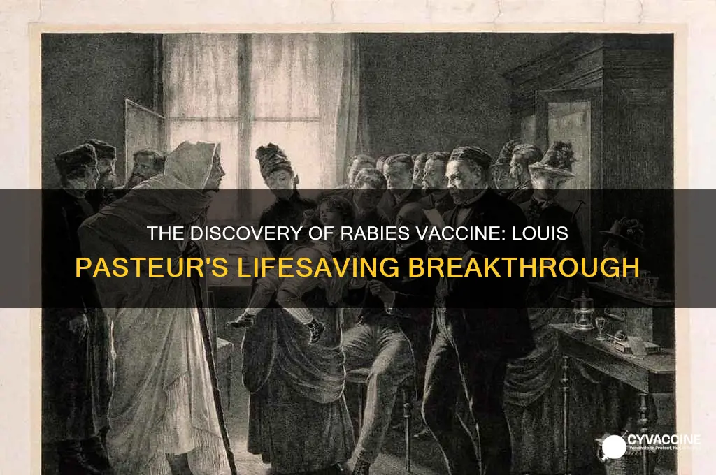 who found the vaccine for rabies