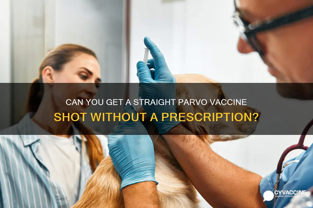 who has straight parvo vaccine shot with out a prescription