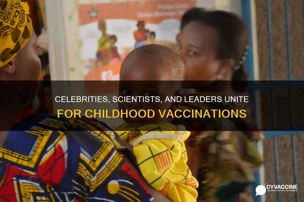 who is coming out in support of childhood vaccinations