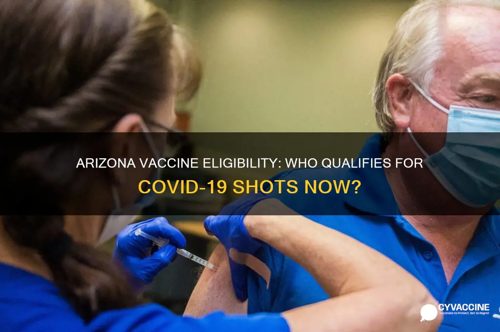 who is eligible for a vaccine in arizona