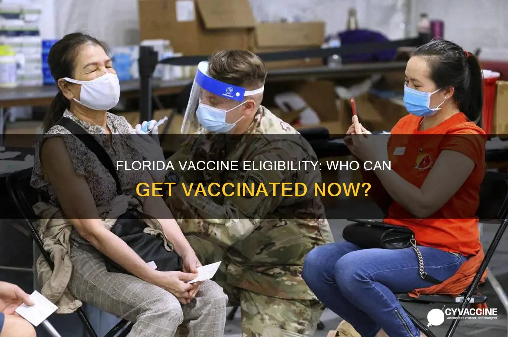 who is eligible for a vaccine in florida