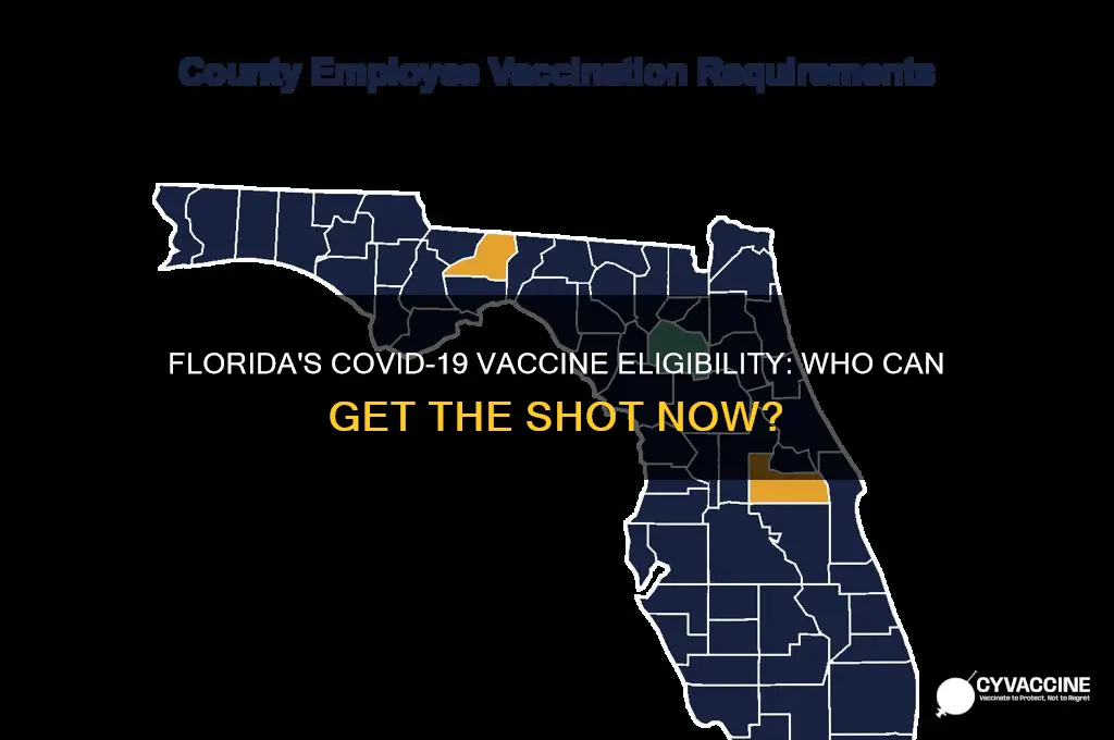 who is eligible for coronavirus vaccine in florida