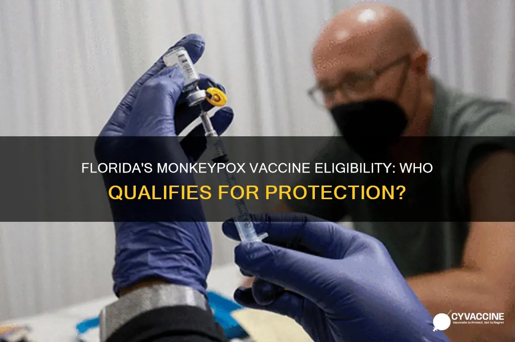 who is eligible for monkeypox vaccine in florida
