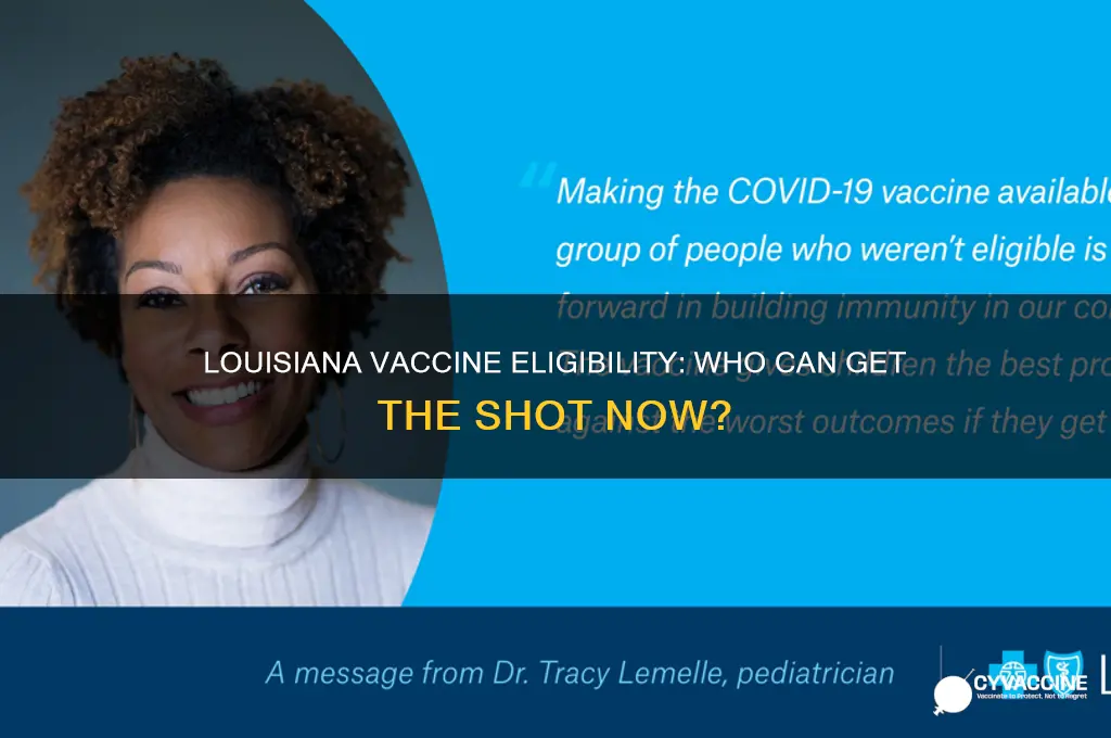 who is eligible for the vaccine in louisiana