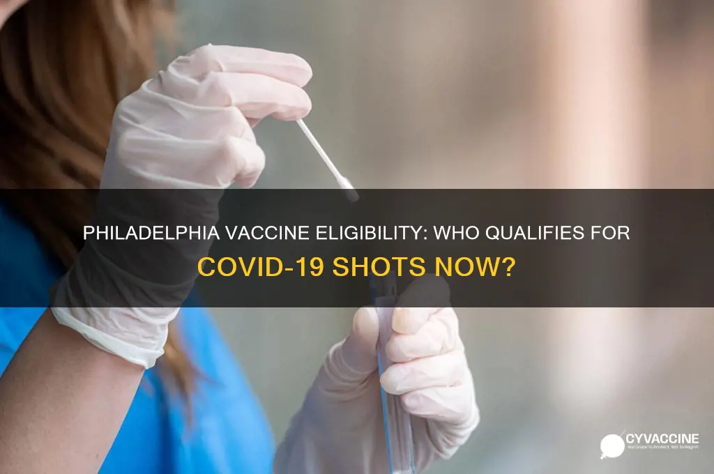 who is eligible for the vaccine in philadelphia