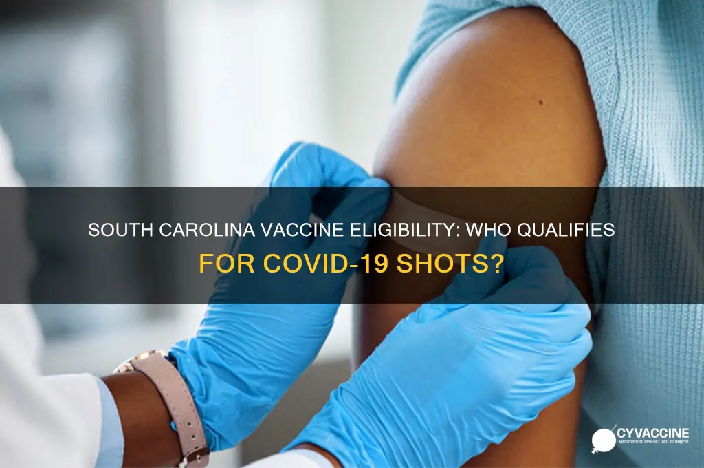 who is eligible for the vaccine in south carolina