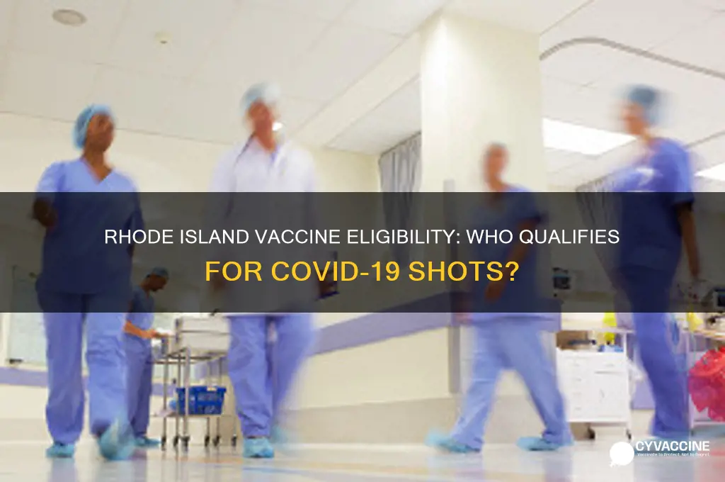who is eligible for vaccine in rhode island