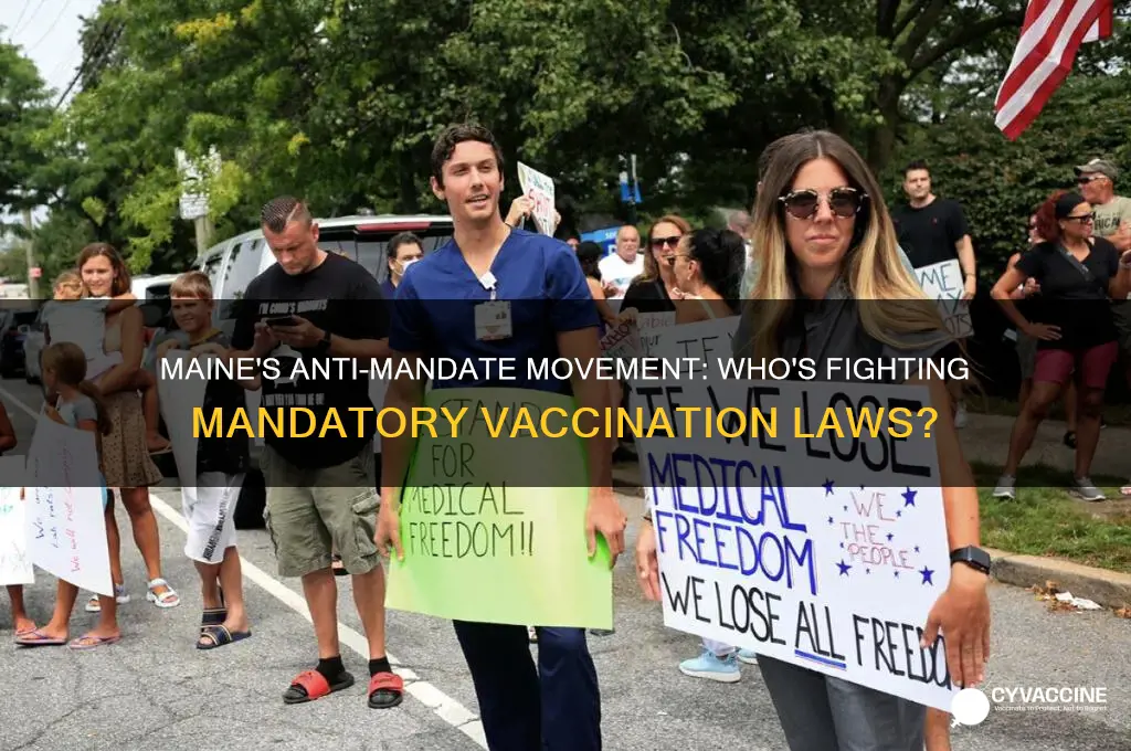 who is fighting agaisnt mandatory vaccination in maine