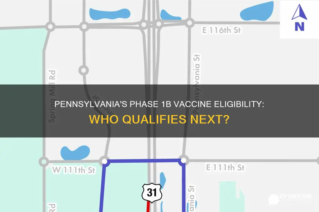 who is in 1b for vaccine in pa