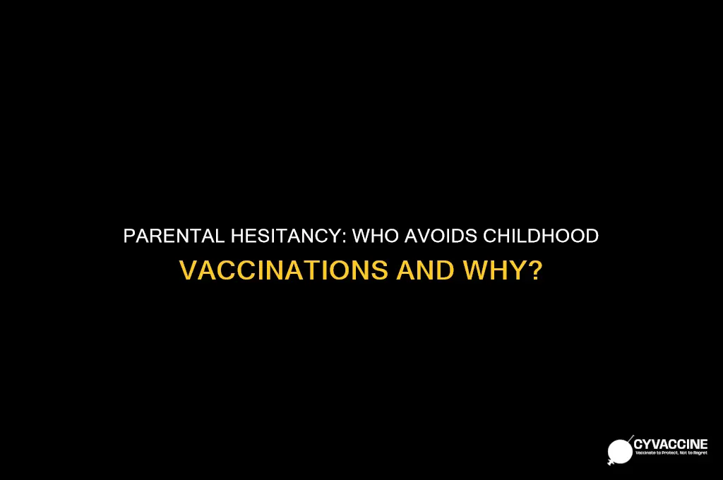 who is least likely to vaccinate their children