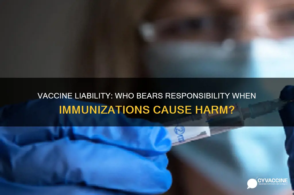 who is liable if a vaccine goes wrong