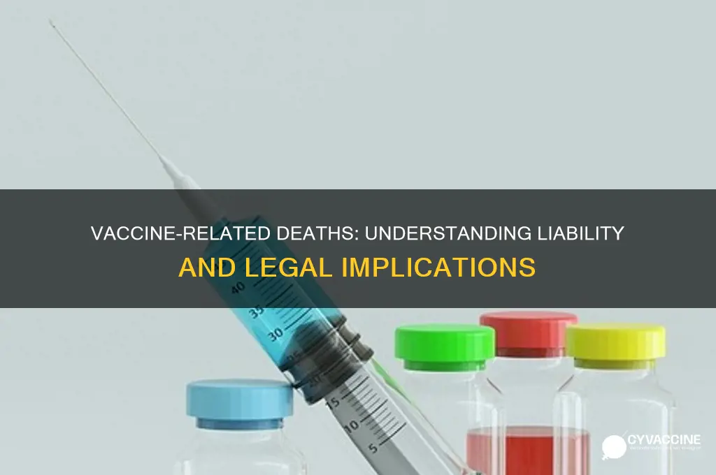 who is liable if i die from vaccine