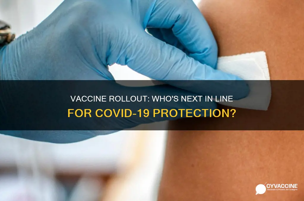 who is next in line for the vaccine