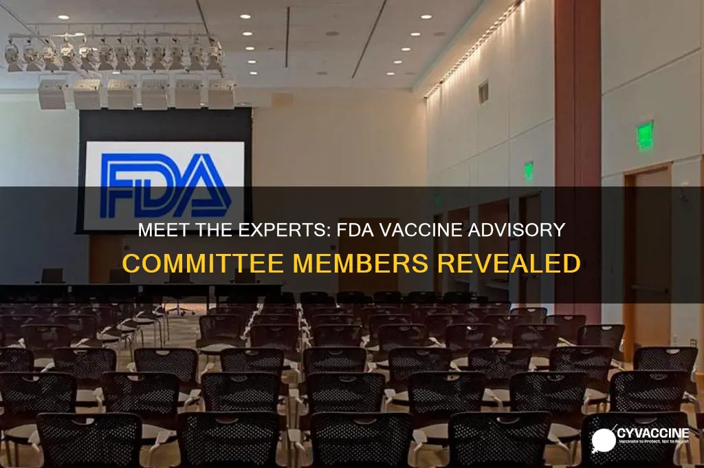 who is on the fda vaccine advisory committee