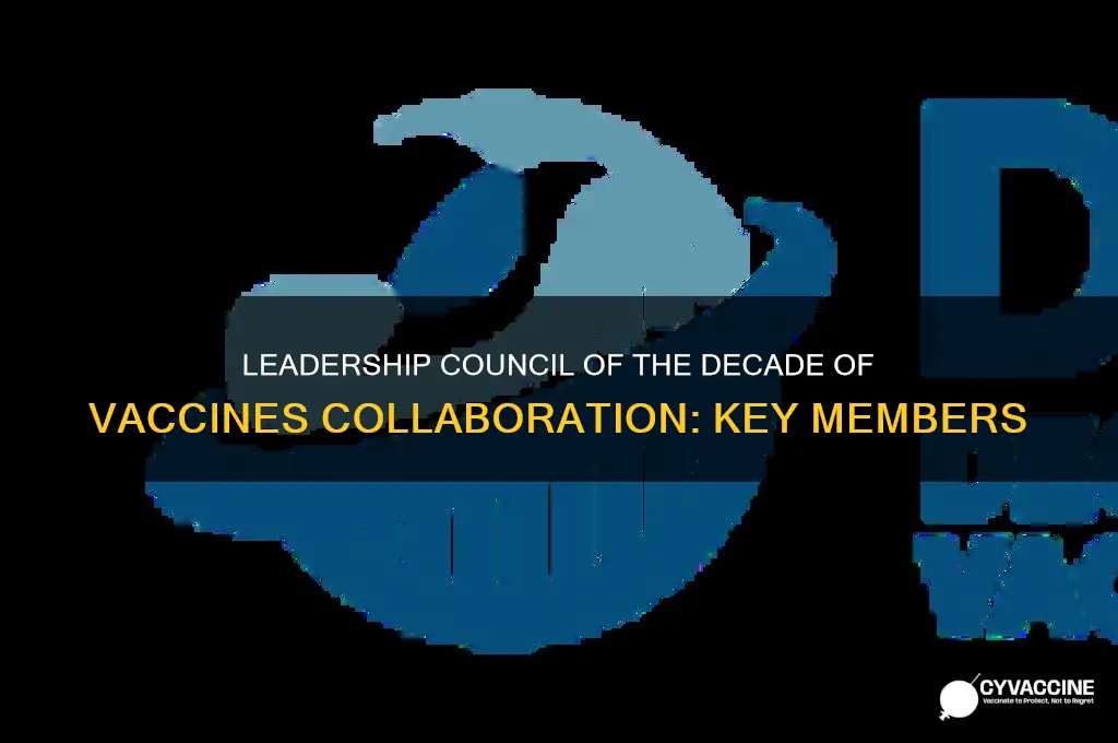 who is on the leadership council decade of vaccines collaboration