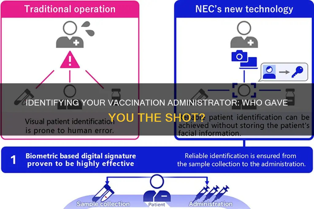 who is the health care provider who administered my vaccination