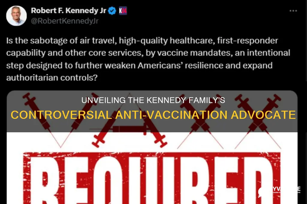 who is the kennedy who is anti-vaccination