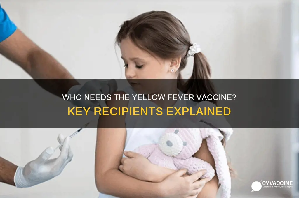 who is the yellow fever vaccine intended for