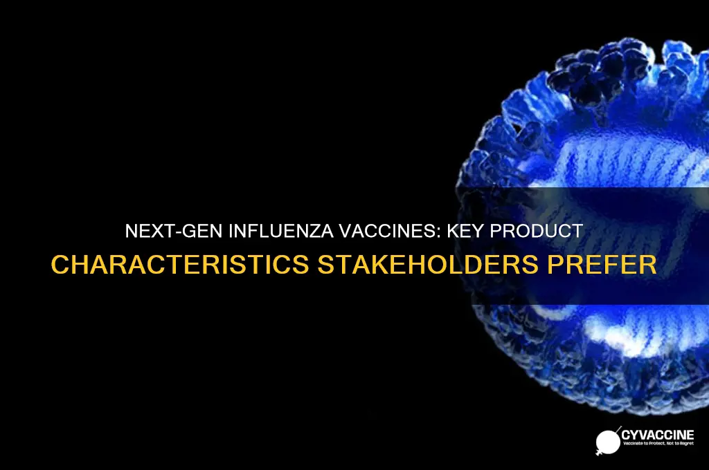 who preferred product characteristics for next-generation influenza vaccines