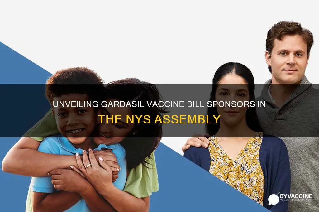 who sponsored the nys assembly gardasil vaccine bill