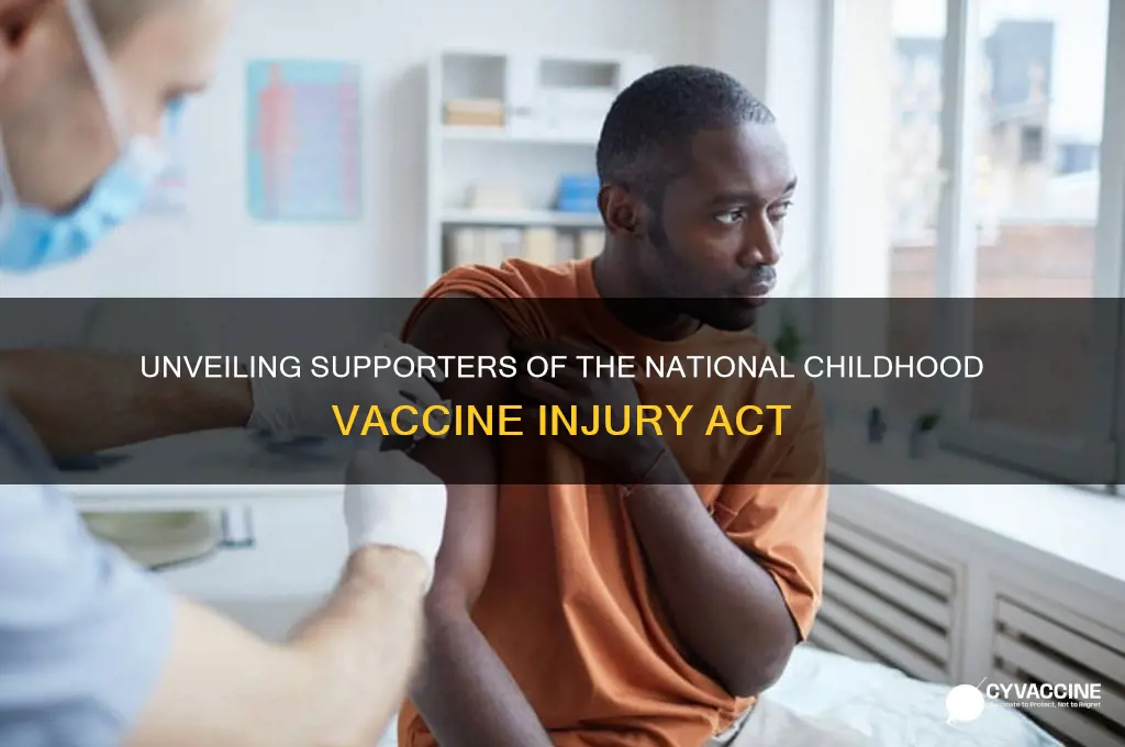 who voted for the national childhood vaccine injury act