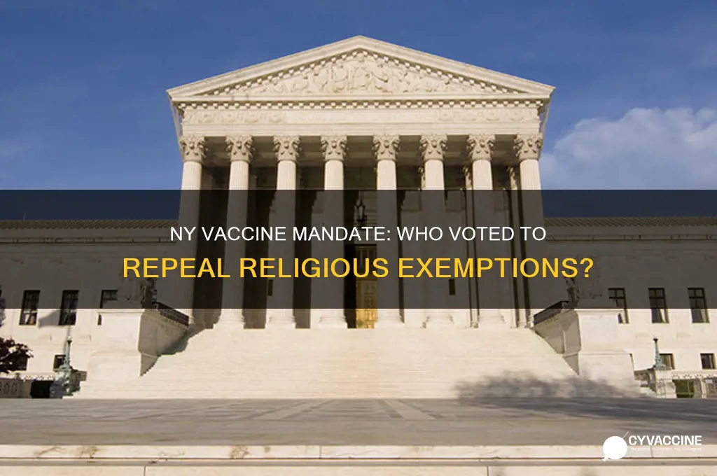 who voted to repeal religious exemption vaccine in ny