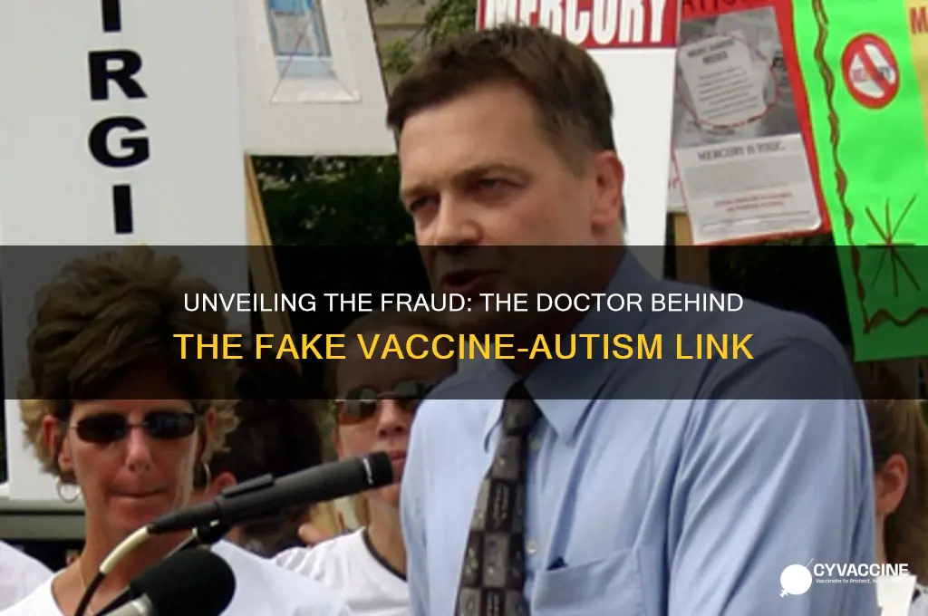 who was the doctor that faked the vaccine autism link