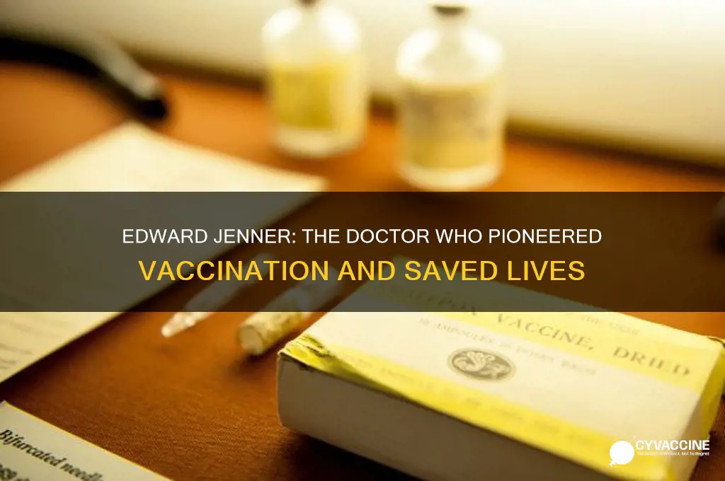 who was the doctor that started the vaccine thing
