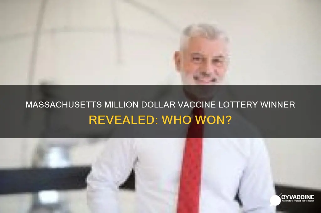 who won the million dollar vaccine lottery in massachusetts