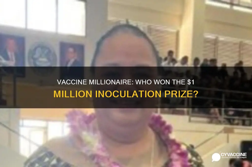 who won the million dollars for being vaccinated