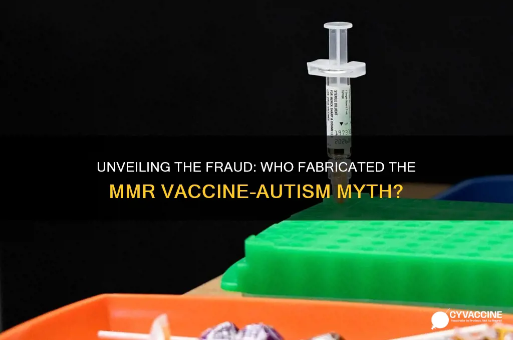 who wrote the fake mmr vaccine autism link