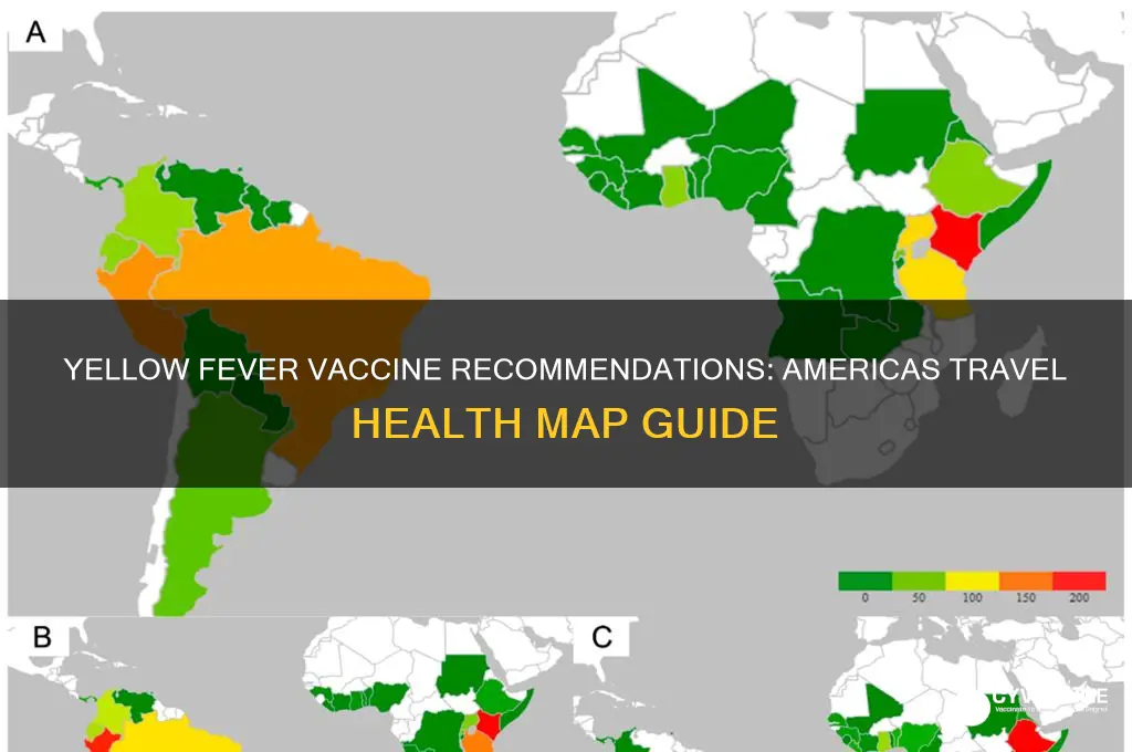 who yellow fever vaccine recommendation map for americas
