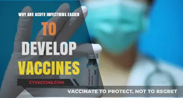 Acute Infections: Why Vaccine Development is More Straightforward