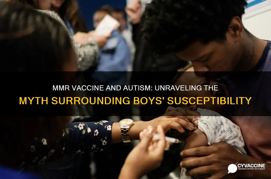 why are boys more susceptible to autism after mmr vaccine