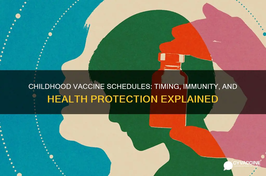 why are childhood vaccines on a specific schedule