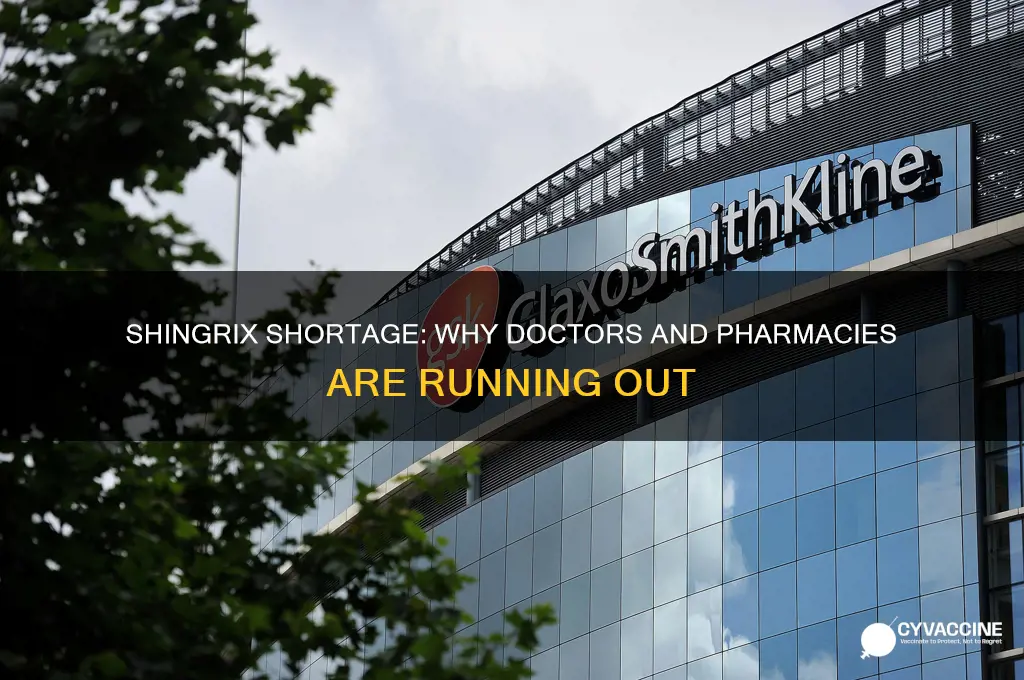 why are doctors and pharmacies out of shingrix vaccine