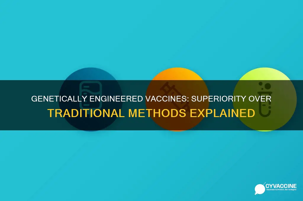 why are geentically engineered vaccines better thaqn traditnnalyk amde vacciense