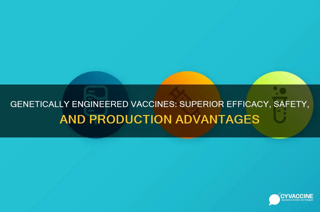 why are genetically engineered vaccines better than traditionally made vacciense