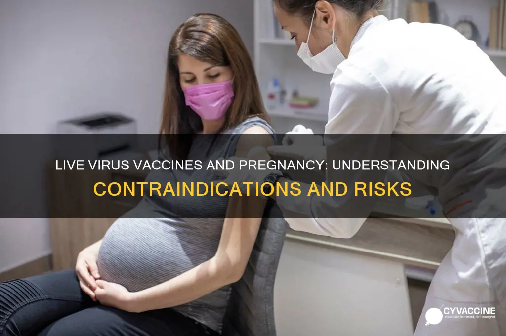 why are live virus vaccines contraindicated in pregnancy