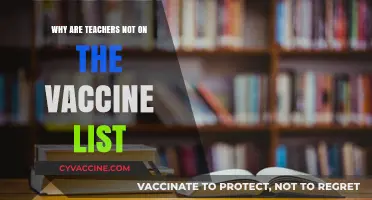 Why Teachers Remain Absent from Priority Vaccine Distribution Lists